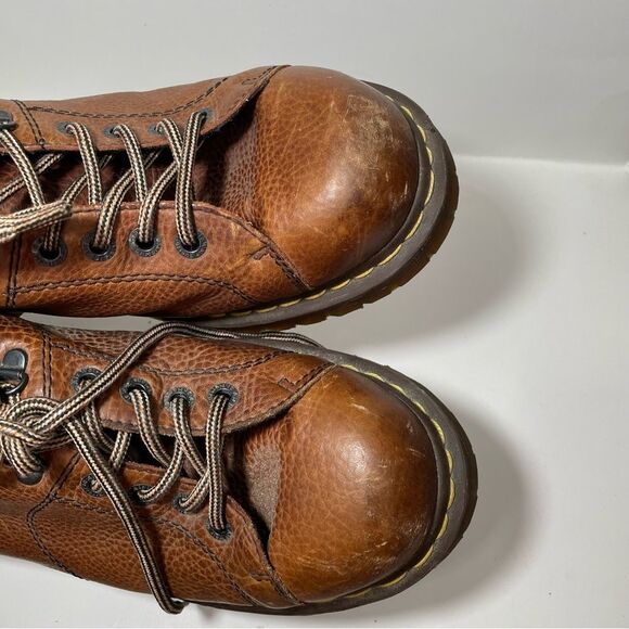 Dr. Martens Brown Leather Platform Oxford Shoes main image 6
